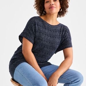 Short Sleeve Knit Top